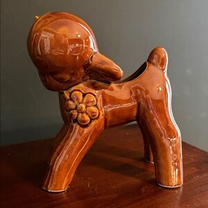Vintage Ceramic Lamb  Figurine / Planter.  Made in Japan